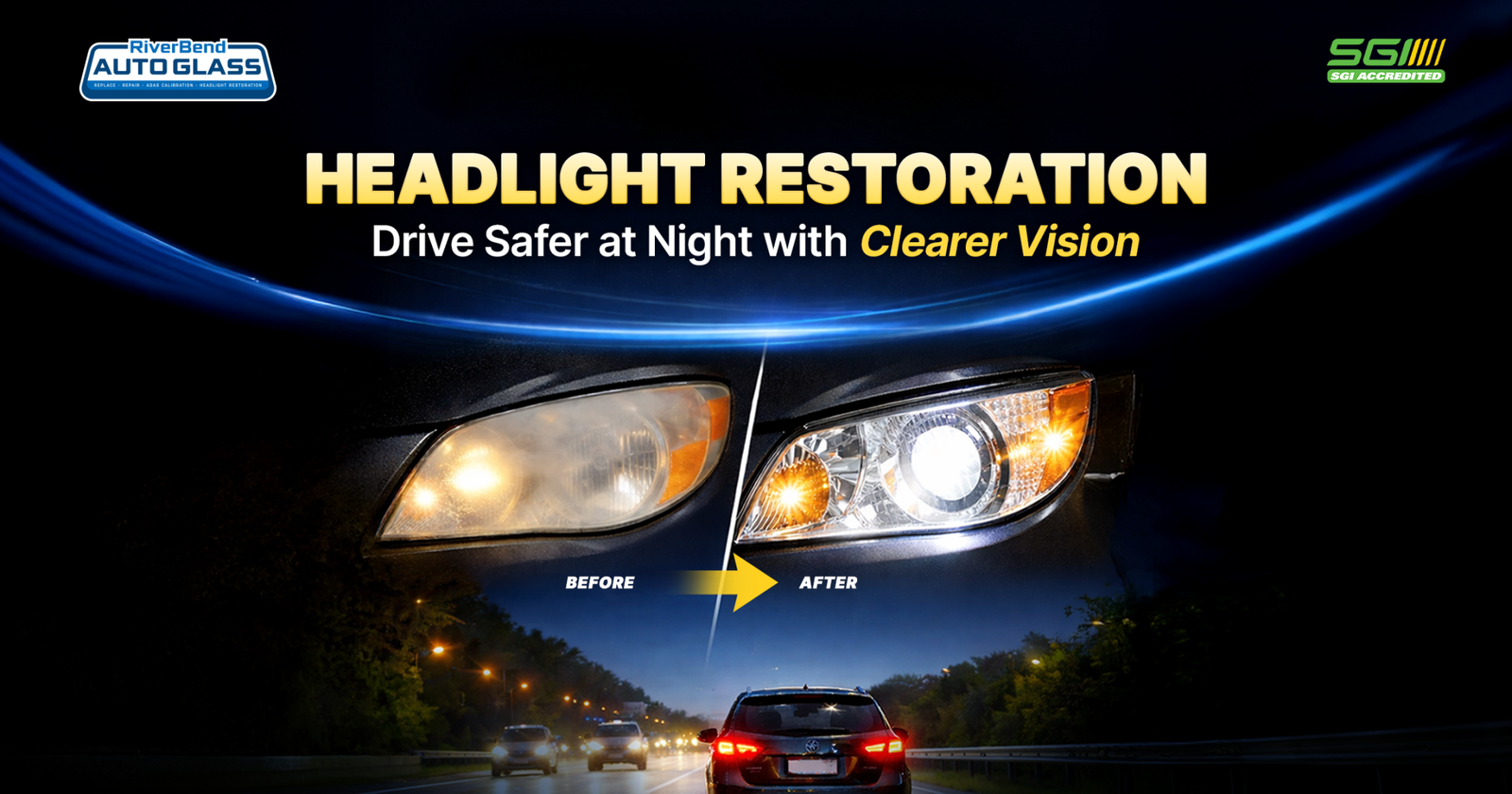 Headlight Restoration – Drive Safer at Night with Clearer Vision